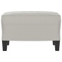 Light gray microfiber fabric footrest 60x50x41 cm by vidaXL, Ottomans - Ref: Foro24-349342, Price: 62,99 €, Discount: %