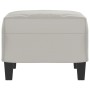 Light gray microfiber fabric footrest 60x50x41 cm by vidaXL, Ottomans - Ref: Foro24-349342, Price: 62,99 €, Discount: %