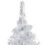 Árbol de Navidad preiluminado con luces y bolas plateado 240 cm de vidaXL, Arboles de navidad - Ref: Foro24-3077612, Precio: ...