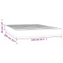 Black fabric pocket spring mattress 140x200x20 cm by vidaXL, Mattresses - Ref: Foro24-347796, Price: 221,65 €, Discount: %