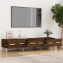 TV-Ständer aus geräuchertem Eichensperrholz 150x34,5x30 cm von vidaXL, TV-Möbel - Ref: Foro24-817509, Preis: 86,94 €, Rabatt: %