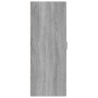 Sonoma gray engineered wood hanging cabinet 69.5x34x90 cm by vidaXL, Lockers and storage cabinets - Ref: Foro24-817385, Price...