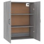 Sonoma gray engineered wood hanging cabinet 69.5x34x90 cm by vidaXL, Lockers and storage cabinets - Ref: Foro24-817385, Price...