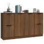 Sideboards 3 pieces oak brown plywood by vidaXL, Sideboards - Ref: Foro24-3115851, Price: 134,76 €, Discount: %