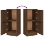 Sideboards 3 pieces oak brown plywood by vidaXL, Sideboards - Ref: Foro24-3115851, Price: 134,76 €, Discount: %