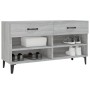 Mueble zapatero madera contrachapada gris Sonoma 102x35x55 cm de vidaXL, Zapateros y organizadores de calzado - Ref: Foro24-8...