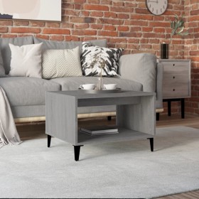 Sonoma gray plywood coffee table 60x50x40 cm by vidaXL, Coffee table - Ref: Foro24-817523, Price: 43,95 €, Discount: %