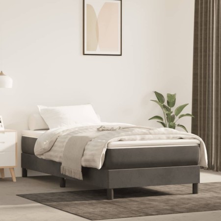 Dark gray velvet pocket spring mattress 90x190x20cm by vidaXL, Mattresses - Ref: Foro24-347709, Price: 134,09 €, Discount: %