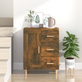 Smoked oak plywood sideboard 69.5x34x90 cm by vidaXL, Sideboards - Ref: Foro24-817369, Price: 82,35 €, Discount: %