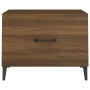 Coffee table with oak brown metal legs 50x50x40 cm by vidaXL, Coffee table - Ref: Foro24-817541, Price: 37,66 €, Discount: %