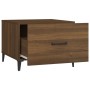 Coffee table with oak brown metal legs 50x50x40 cm by vidaXL, Coffee table - Ref: Foro24-817541, Price: 37,66 €, Discount: %