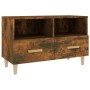 Mueble para TV madera contrachapada roble ahumado 80x36x50 cm de vidaXL, Muebles TV - Ref: Foro24-817489, Precio: 48,99 €, De...