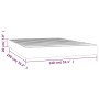 Dark gray velvet pocket spring mattress 140x190x20 cm by vidaXL, Mattresses - Ref: Foro24-347789, Price: 197,59 €, Discount: %