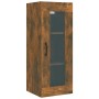 Smoked oak hanging wall cabinet 34.5x34x90 cm by vidaXL, Sideboards - Ref: Foro24-817447, Price: 51,10 €, Discount: %