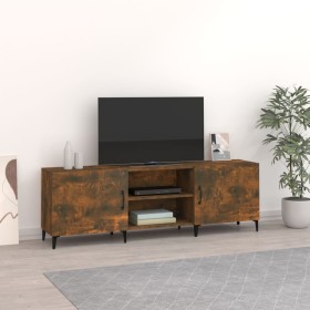 Smoked oak engineered wood TV cabinet 150x30x50 cm by vidaXL, TV Furniture - Ref: Foro24-817504, Price: 87,81 €, Discount: %