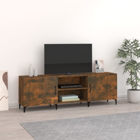 Smoked oak engineered wood TV cabinet 150x30x50 cm by vidaXL, TV Furniture - Ref: Foro24-817504, Price: 94,40 €, Discount: %