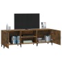 Smoked oak engineered wood TV cabinet 150x30x50 cm by vidaXL, TV Furniture - Ref: Foro24-817504, Price: 94,40 €, Discount: %