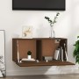 Brown oak engineered wood wall cabinet 80x35x36.5 cm by vidaXL, Shelves and shelves - Ref: Foro24-817605, Price: 41,16 €, Dis...