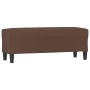 Brown synthetic leather bench 100x35x41 cm by vidaXL, Banks - Ref: Foro24-349417, Price: 53,00 €, Discount: %