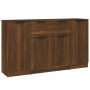 Sideboards 3 pieces oak brown plywood by vidaXL, Sideboards - Ref: Foro24-3115835, Price: 142,86 €, Discount: %