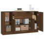 Sideboards 3 pieces oak brown plywood by vidaXL, Sideboards - Ref: Foro24-3115835, Price: 142,86 €, Discount: %