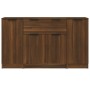 Sideboards 3 pieces oak brown plywood by vidaXL, Sideboards - Ref: Foro24-3115835, Price: 142,86 €, Discount: %