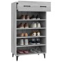 Mueble zapatero madera contrachapada gris Sonoma 60x35x105 cm de vidaXL, Zapateros y organizadores de calzado - Ref: Foro24-8...