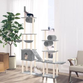 Cat scratching post with light gray sisal posts 279 cm by vidaXL, Cat furniture - Ref: Foro24-171616, Price: 132,99 €, Discou...