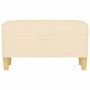 Banco de tela color crema 70x35x41 cm de vidaXL, Bancos - Ref: Foro24-349369, Precio: 56,92 €, Descuento: %