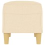 Banco de tela color crema 70x35x41 cm de vidaXL, Bancos - Ref: Foro24-349369, Precio: 56,92 €, Descuento: %