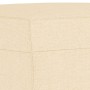 Banco de tela color crema 70x35x41 cm de vidaXL, Bancos - Ref: Foro24-349369, Precio: 56,92 €, Descuento: %