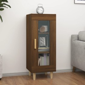 Oak brown engineered wood sideboard 34.5x34x90 cm by vidaXL, Sideboards - Ref: Foro24-817428, Price: 54,80 €, Discount: %