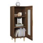 Oak brown engineered wood sideboard 34.5x34x90 cm by vidaXL, Sideboards - Ref: Foro24-817428, Price: 54,62 €, Discount: %