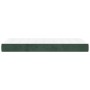 Colchón muelles ensacados terciopelo verde oscuro 90x200x20cm de vidaXL, Colchones - Ref: Foro24-347731, Precio: 149,41 €, De...