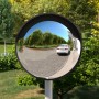 Black polycarbonate outdoor convex traffic mirror Ø45cm by vidaXL, Road and traffic signs - Ref: Foro24-153079, Price: 54,87 ...