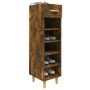 Shoe cabinet made of smoked oak plywood, 30x35x105 cm by vidaXL, Shoe racks and shoe organizers - Ref: Foro24-817561, Price: ...