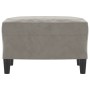 Light gray velvet footstool 60x50x41 cm by vidaXL, Ottomans - Ref: Foro24-349293, Price: 67,48 €, Discount: %