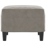 Light gray velvet footstool 60x50x41 cm by vidaXL, Ottomans - Ref: Foro24-349293, Price: 67,48 €, Discount: %