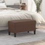 Brown synthetic leather bench 70x35x41 cm by vidaXL, Banks - Ref: Foro24-349393, Price: 43,69 €, Discount: %