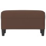 Brown synthetic leather bench 70x35x41 cm by vidaXL, Banks - Ref: Foro24-349393, Price: 43,69 €, Discount: %