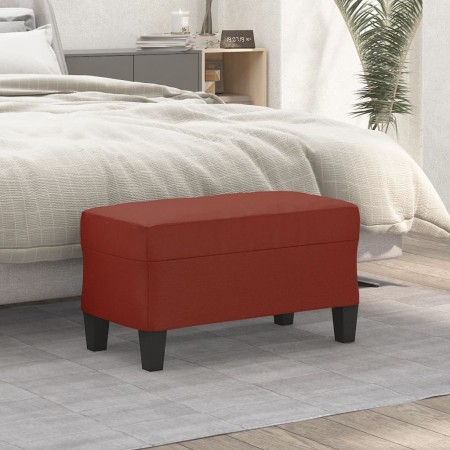 Red wine red synthetic leather bench 70x35x41 cm by vidaXL, Banks - Ref: Foro24-349443, Price: 54,12 €, Discount: %