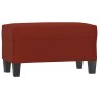 Banco de cuero sintético rojo vino tinto 70x35x41 cm de vidaXL, Bancos - Ref: Foro24-349443, Precio: 54,12 €, Descuento: %