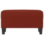 Banco de cuero sintético rojo vino tinto 70x35x41 cm de vidaXL, Bancos - Ref: Foro24-349443, Precio: 54,12 €, Descuento: %