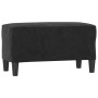 Banco de terciopelo negro 70x35x41 cm de vidaXL, Bancos - Ref: Foro24-349402, Precio: 56,65 €, Descuento: %