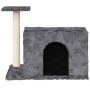 Rascador para gatos con postes de sisal gris oscuro 51 cm de vidaXL, Mobiliario para gatos - Ref: Foro24-171587, Precio: 28,9...