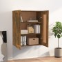 Smoked oak wall hanging cabinet 69.5x32.5x90 cm by vidaXL, Sideboards - Ref: Foro24-817396, Price: 70,48 €, Discount: %