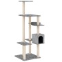 Cat scratching post with light gray sisal posts 142 cm by vidaXL, Cat furniture - Ref: Foro24-171592, Price: 56,99 €, Discoun...