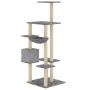 Cat scratching post with light gray sisal posts 142 cm by vidaXL, Cat furniture - Ref: Foro24-171592, Price: 56,99 €, Discoun...