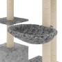 Cat scratching post with light gray sisal posts 142 cm by vidaXL, Cat furniture - Ref: Foro24-171592, Price: 56,12 €, Discoun...