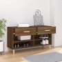 Mueble zapatero madera contrachapada marrón roble 102x35x55 cm de vidaXL, Zapateros y organizadores de calzado - Ref: Foro24-...